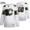 Adidas Calgary Flames Personalisiert Golden Edition Authentic Trikot - Kinder (Weiss)