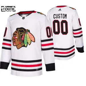 Adidas Chicago Blackhawks Personalisiert Authentic Trikot - Kinder (Weiss) Adidas Chicago Blackhawks Personalisiert Authentic Trikot - Kinder (Weiss)