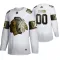 Adidas Chicago Blackhawks Personalisiert Golden Edition Authentic Trikot - Herren (Weiss)