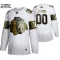 Adidas Chicago Blackhawks Personalisiert Golden Edition Authentic Trikot - Kinder (Weiss)