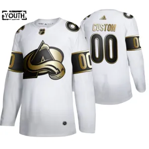 Adidas Colorado Avalanche Personalisiert Golden Edition Authentic Trikot - Kinder (Weiss) Adidas Colorado Avalanche Personalisiert Golden Edition Authentic Trikot - Kinder (Weiss)