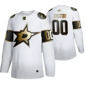Adidas Dallas Stars Personalisiert Golden Edition Authentic Trikot - Herren (Weiss) Adidas Dallas Stars Personalisiert Golden Edition Authentic Trikot - Herren (Weiss)