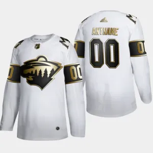 Adidas Minnesota Wild Personalisiert Golden Edition Authentic Trikot - Herren (Weiss) Adidas Minnesota Wild Personalisiert Golden Edition Authentic Trikot - Herren (Weiss)