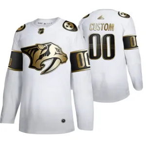 Adidas Nashville Predators Personalisiert Golden Edition Authentic Trikot - Herren (Weiss) Adidas Nashville Predators Personalisiert Golden Edition Authentic Trikot - Herren (Weiss)