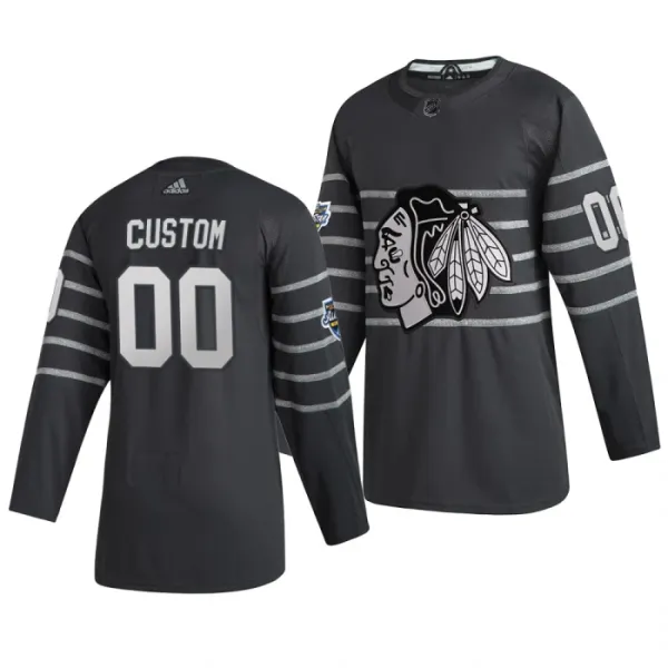 Adidas NHL Chicago Blackhawks Personalisiert All Star 2020 Authentic Trikot - Herren (Grau) Adidas NHL Chicago Blackhawks Personalisiert All Star 2020 Authentic Trikot - Herren (Grau)