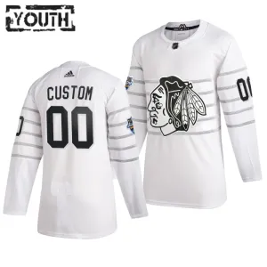 Adidas NHL Chicago Blackhawks Personalisiert All Star 2020 Authentic Trikot - Kinder (Weiss) Adidas NHL Chicago Blackhawks Personalisiert All Star 2020 Authentic Trikot - Kinder (Weiss)