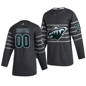 Adidas NHL Minnesota Wild Personalisiert All Star 2020 Authentic Trikot - Herren (Grau) Adidas NHL Minnesota Wild Personalisiert All Star 2020 Authentic Trikot - Herren (Grau)