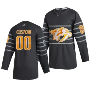 Adidas NHL Nashville Predators Personalisiert All Star 2020 Authentic Trikot - Herren (Grau) Adidas NHL Nashville Predators Personalisiert All Star 2020 Authentic Trikot - Herren (Grau)
