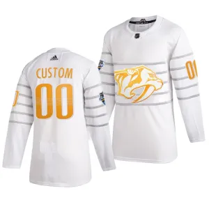 Adidas NHL Nashville Predators Personalisiert All Star 2020 Authentic Trikot - Herren (Weiss) Adidas NHL Nashville Predators Personalisiert All Star 2020 Authentic Trikot - Herren (Weiss)