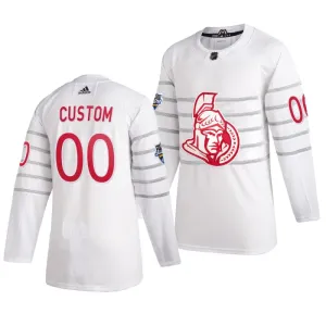 Adidas NHL Ottawa Senators Personalisiert All Star 2020 Authentic Trikot - Herren (Weiss)