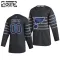 Adidas NHL St. Louis Blues Personalisiert All Star 2020 Authentic Trikot - Kinder (Grau)