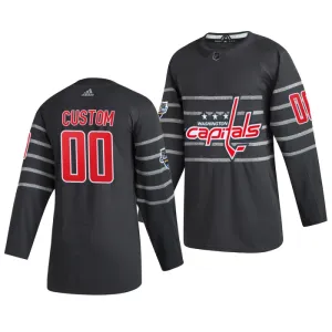 Adidas NHL Washington Capitals Personalisiert All Star 2020 Authentic Trikot - Herren (Grau) Adidas NHL Washington Capitals Personalisiert All Star 2020 Authentic Trikot - Herren (Grau)