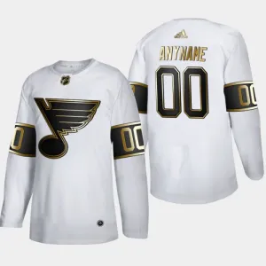 Adidas St. Louis Blues Personalisiert Golden Edition Authentic Trikot - Herren (Weiss) Adidas St. Louis Blues Personalisiert Golden Edition Authentic Trikot - Herren (Weiss)