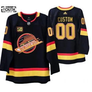 Adidas Vancouver Canucks Flying Skate Personalisiert 50 Jahre Jubiläum Authentic Trikot - Kinder (Schwarz) Adidas Vancouver Canucks Flying Skate Personalisiert 50 Jahre Jubiläum Authentic Trikot - Kinder (Schwarz)