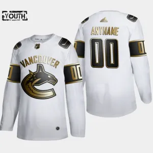 Adidas Vancouver Canucks Personalisiert Golden Edition Authentic Trikot - Kinder (Weiss) Adidas Vancouver Canucks Personalisiert Golden Edition Authentic Trikot - Kinder (Weiss)