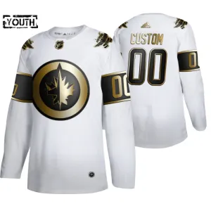 Adidas Winnipeg Jets Personalisiert Golden Edition Authentic Trikot - Kinder (Weiss) Adidas Winnipeg Jets Personalisiert Golden Edition Authentic Trikot - Kinder (Weiss)
