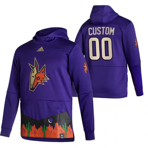Arizona Coyotes Personalisiert Reverse Retro Kapuzenpullover - Herren Arizona Coyotes Personalisiert Reverse Retro Kapuzenpullover - Herren