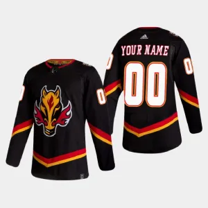 Calgary Flames Personalisiert Reverse Retro Authentic Trikot - Herren Calgary Flames Personalisiert Reverse Retro Authentic Trikot - Herren