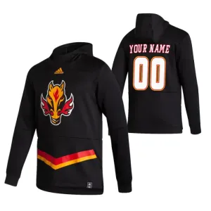 Calgary Flames Personalisiert Reverse Retro Kapuzenpullover - Herren Calgary Flames Personalisiert Reverse Retro Kapuzenpullover - Herren