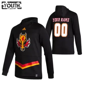 Calgary Flames Personalisiert Reverse Retro Kapuzenpullover - Kinder Calgary Flames Personalisiert Reverse Retro Kapuzenpullover - Kinder