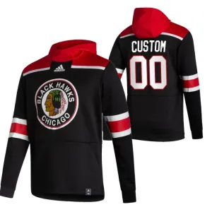 Chicago Blackhawks Personalisiert Reverse Retro Kapuzenpullover - Herren Chicago Blackhawks Personalisiert Reverse Retro Kapuzenpullover - Herren