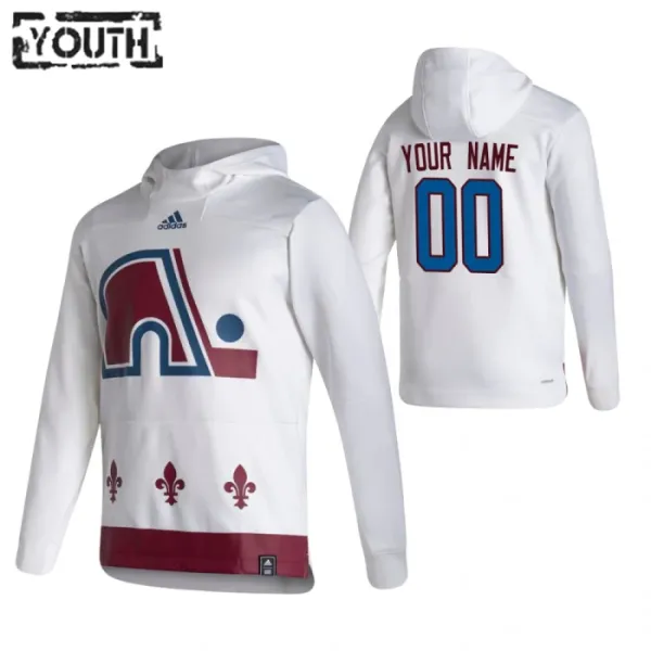 Colorado Avalanche Personalisiert Reverse Retro Kapuzenpullover - Kinder Colorado Avalanche Personalisiert Reverse Retro Kapuzenpullover - Kinder