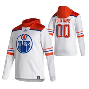 Edmonton Oilers Personalisiert Reverse Retro Kapuzenpullover - Herren Edmonton Oilers Personalisiert Reverse Retro Kapuzenpullover - Herren