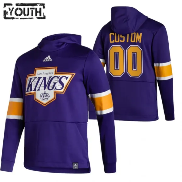 Los Angeles Kings Personalisiert Reverse Retro Kapuzenpullover - Kinder Los Angeles Kings Personalisiert Reverse Retro Kapuzenpullover - Kinder