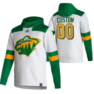 Minnesota Wild Personalisiert Reverse Retro Kapuzenpullover - Herren Minnesota Wild Personalisiert Reverse Retro Kapuzenpullover - Herren