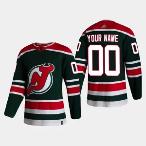 New Jersey Devils Personalisiert Reverse Retro Authentic Trikot - Herren New Jersey Devils Personalisiert Reverse Retro Authentic Trikot - Herren