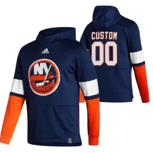 New York Islanders Personalisiert Reverse Retro Kapuzenpullover - Herren New York Islanders Personalisiert Reverse Retro Kapuzenpullover - Herren