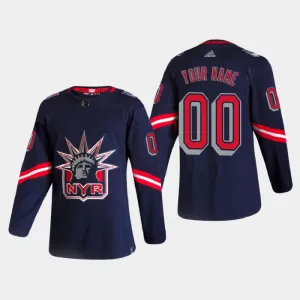 New York Rangers Personalisiert Reverse Retro Authentic Trikot - Herren New York Rangers Personalisiert Reverse Retro Authentic Trikot - Herren