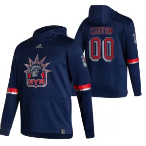 New York Rangers Personalisiert Reverse Retro Kapuzenpullover - Herren New York Rangers Personalisiert Reverse Retro Kapuzenpullover - Herren