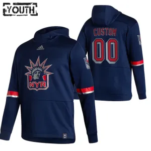 New York Rangers Personalisiert Reverse Retro Kapuzenpullover - Kinder New York Rangers Personalisiert Reverse Retro Kapuzenpullover - Kinder