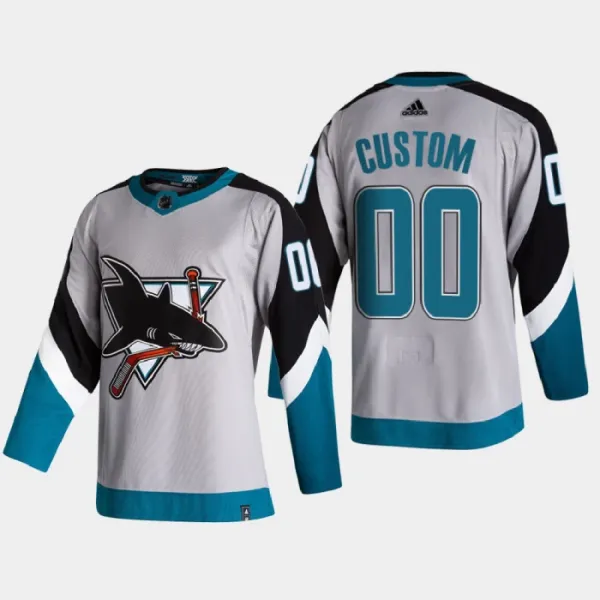 San Jose Sharks Personalisiert Reverse Retro Authentic Trikot - Herren San Jose Sharks Personalisiert Reverse Retro Authentic Trikot - Herren