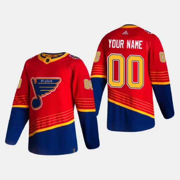 St. Louis Blues Personalisiert Reverse Retro Authentic Trikot - Herren St. Louis Blues Personalisiert Reverse Retro Authentic Trikot - Herren
