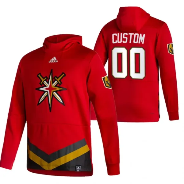 Vegas Golden Knights Personalisiert Reverse Retro Kapuzenpullover - Herren Vegas Golden Knights Personalisiert Reverse Retro Kapuzenpullover - Herren