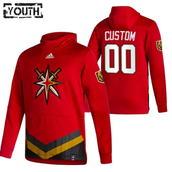 Vegas Golden Knights Personalisiert Reverse Retro Kapuzenpullover - Kinder Vegas Golden Knights Personalisiert Reverse Retro Kapuzenpullover - Kinder