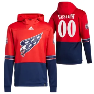 Washington Capitals Personalisiert Reverse Retro Kapuzenpullover - Herren Washington Capitals Personalisiert Reverse Retro Kapuzenpullover - Herren