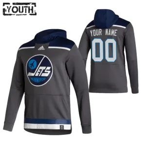Winnipeg Jets Personalisiert Reverse Retro Kapuzenpullover - Kinder Winnipeg Jets Personalisiert Reverse Retro Kapuzenpullover - Kinder