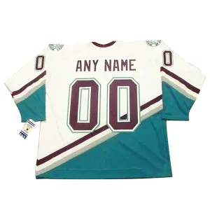 Anaheim Ducks Mighty Ducks Personalisiert CCM Throwback Authentic Trikot - Herren (Weiss) Anaheim Ducks Mighty Ducks Personalisiert CCM Throwback Authentic Trikot - Herren (Weiss)
