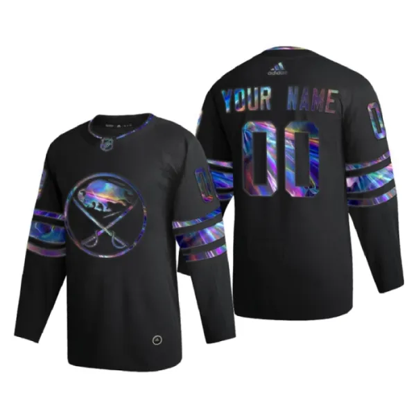 Buffalo Sabres Personalisiert Iridescent Holographic Authentic Trikot - Herren (Schwarz) Buffalo Sabres Personalisiert Iridescent Holographic Authentic Trikot - Herren (Schwarz)