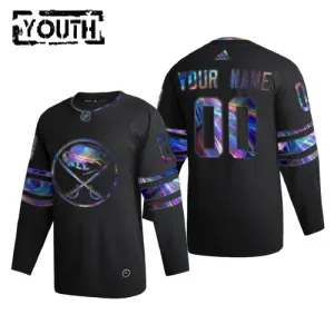 Buffalo Sabres Personalisiert Iridescent Holographic Authentic Trikot - Kinder (Schwarz) Buffalo Sabres Personalisiert Iridescent Holographic Authentic Trikot - Kinder (Schwarz)