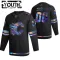 Calgary Flames Personalisiert Iridescent Holographic Authentic Trikot - Kinder (Schwarz)