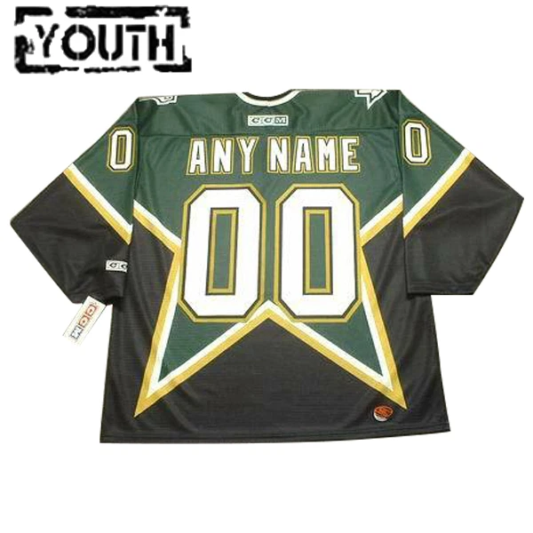 Dallas Stars Personalisiert CCM Throwback Authentic Trikot - Kinder
