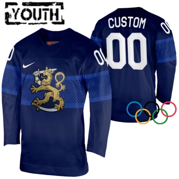 Finnland Personalisiert 2022 Authentic Trikot - Kinder (Navy) Finnland Personalisiert 2022 Authentic Trikot - Kinder (Navy)