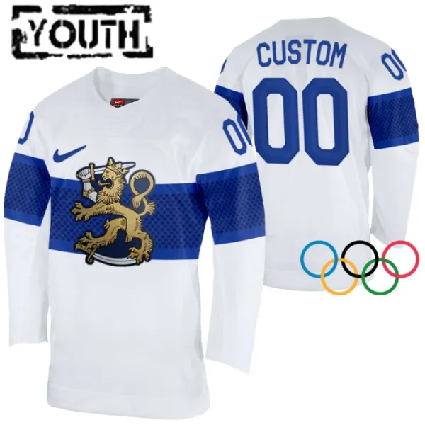 Finnland Personalisiert 2022 Authentic Trikot - Kinder (Weiss) Finnland Personalisiert 2022 Authentic Trikot - Kinder (Weiss)