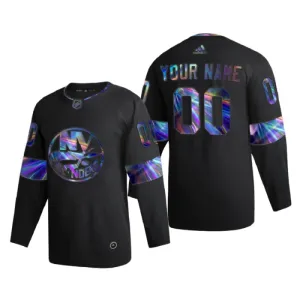 New York Islanders Personalisiert Iridescent Holographic Authentic Trikot - Herren (Schwarz) New York Islanders Personalisiert Iridescent Holographic Authentic Trikot - Herren (Schwarz)