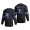 New York Islanders Personalisiert Iridescent Holographic Authentic Trikot - Herren (Schwarz)