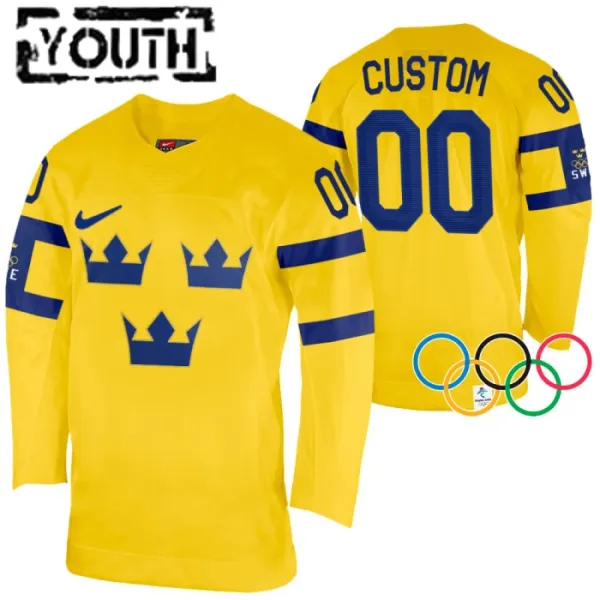 Schweden Personalisiert 2022 Authentic Trikot - Kinder (Gelb) Schweden Personalisiert 2022 Authentic Trikot - Kinder (Gelb)